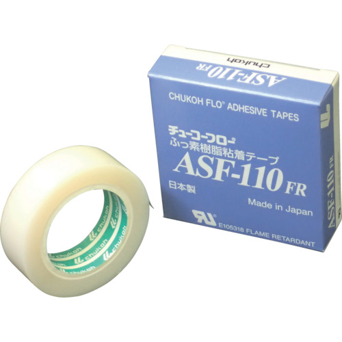 チューコーフロー フッ素樹脂粘着テープ ASF121FR 0.18t×50w×10m